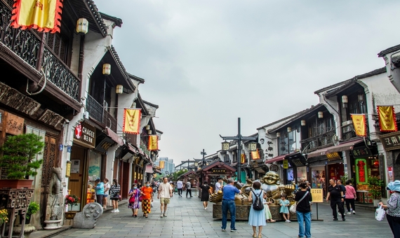 明清河坊商店街