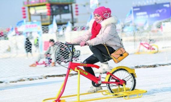 冰上活動(冰上自行車、抽冰嘎)